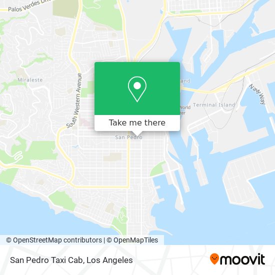 San Pedro Taxi Cab map
