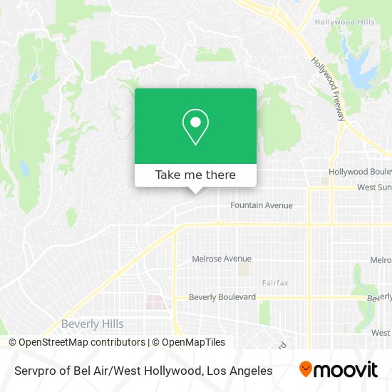 Servpro of Bel Air / West Hollywood map