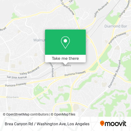 Mapa de Brea Canyon Rd / Washington Ave