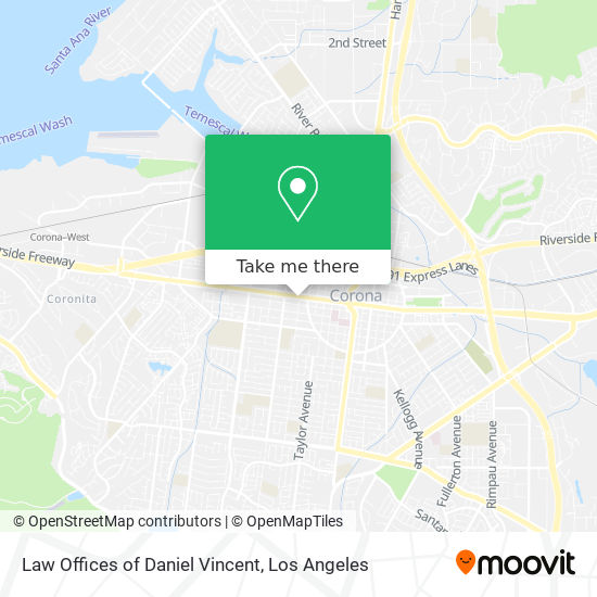 Law Offices of Daniel Vincent map