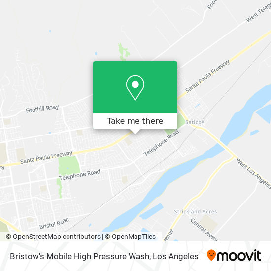 Bristow's Mobile High Pressure Wash map