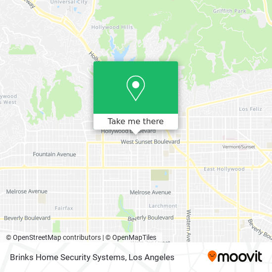 Mapa de Brinks Home Security Systems