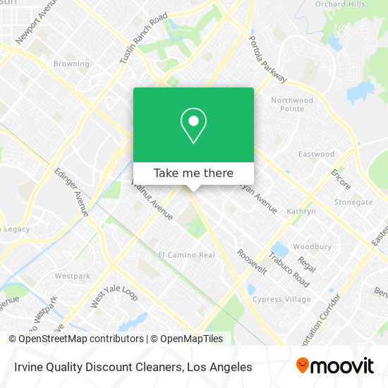 Irvine Quality Discount Cleaners map