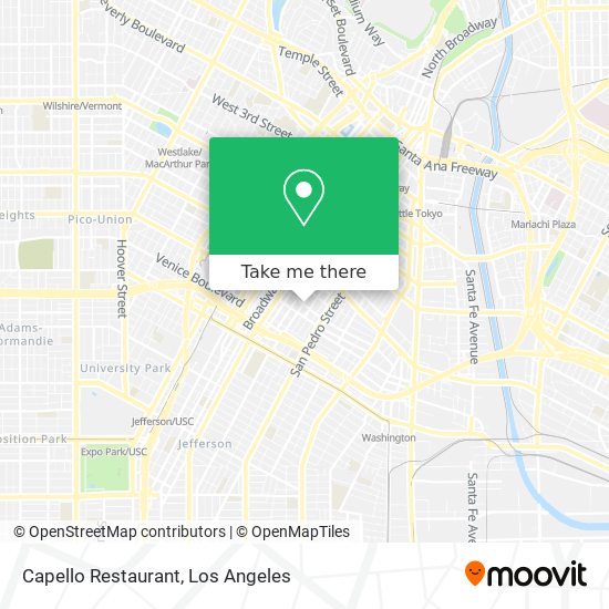 Mapa de Capello Restaurant