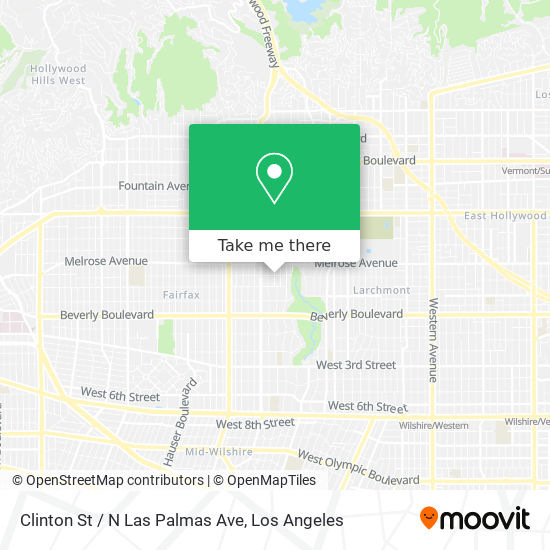 Mapa de Clinton St / N Las Palmas Ave