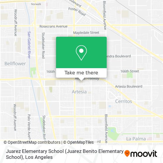 Juarez Elementary School map