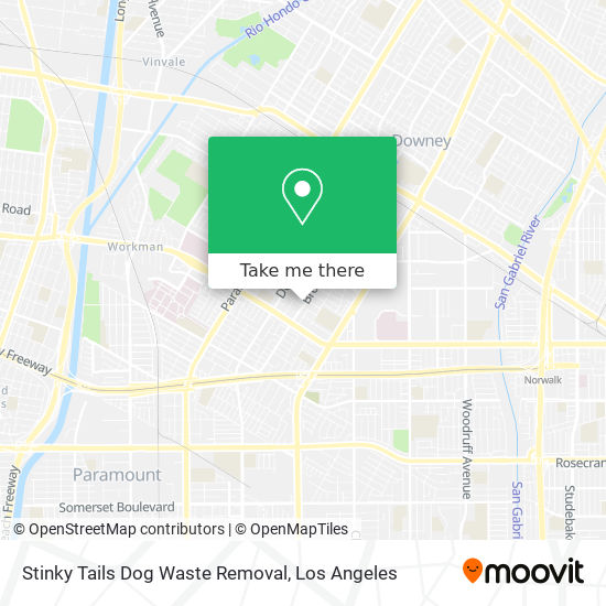 Stinky Tails Dog Waste Removal map