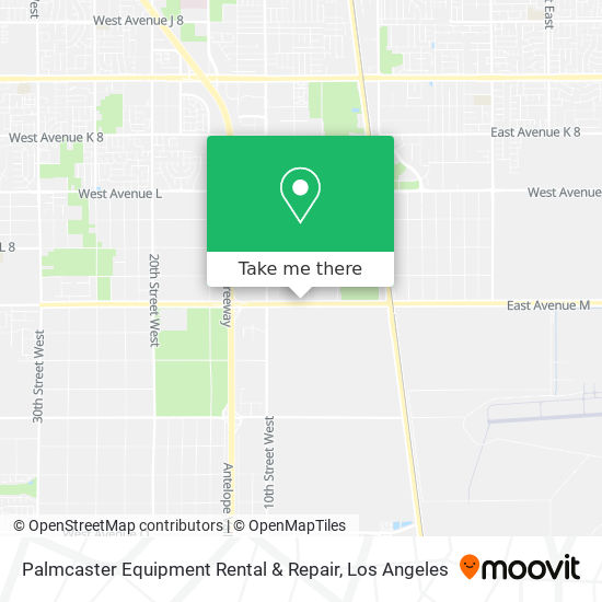 Palmcaster Equipment Rental & Repair map