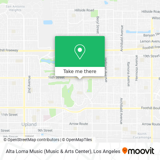 Mapa de Alta Loma Music (Music & Arts Center)