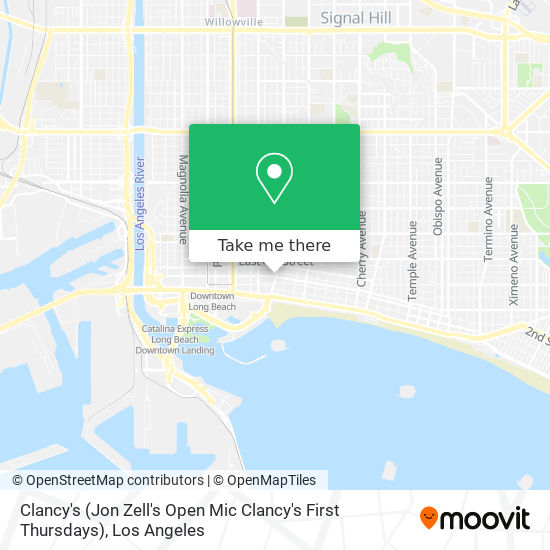 Mapa de Clancy's (Jon Zell's Open Mic Clancy's First Thursdays)