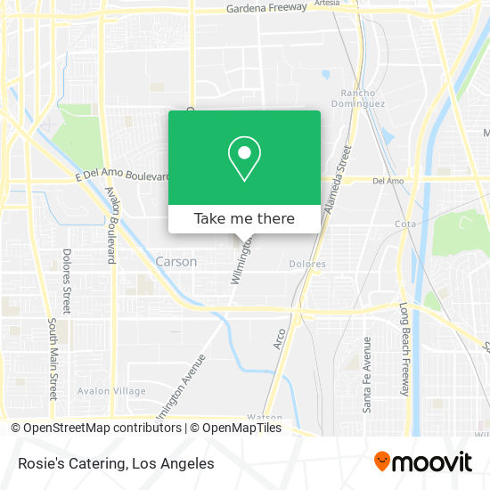Rosie's Catering map