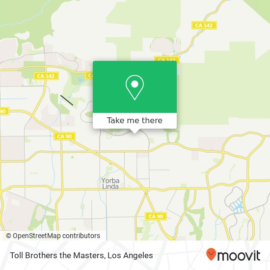 Toll Brothers the Masters map