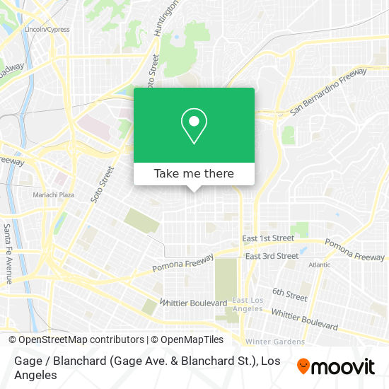 Mapa de Gage / Blanchard (Gage Ave. & Blanchard St.)