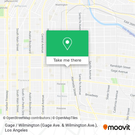 Mapa de Gage / Wilmington (Gage Ave. & Wilmington Ave.)