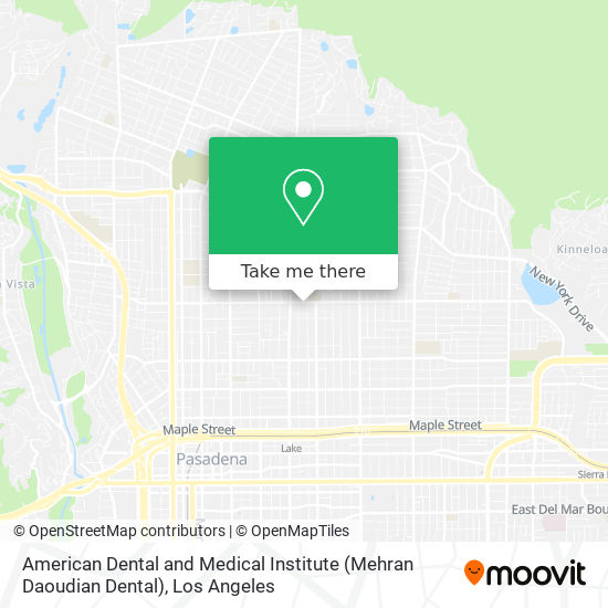 Mapa de American Dental and Medical Institute (Mehran Daoudian Dental)