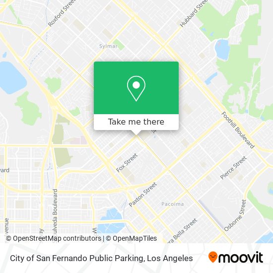 City of San Fernando Public Parking map