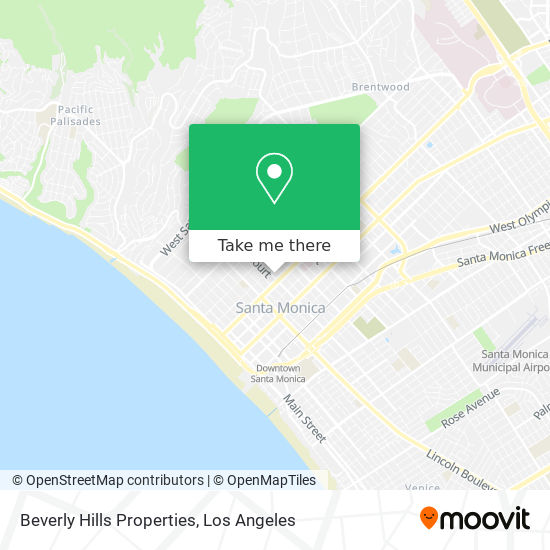 Mapa de Beverly Hills Properties