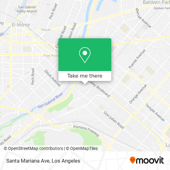 Santa Mariana Ave map