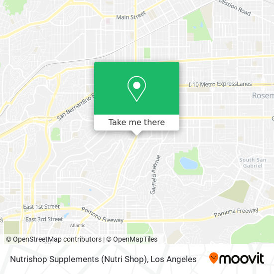 Mapa de Nutrishop Supplements (Nutri Shop)