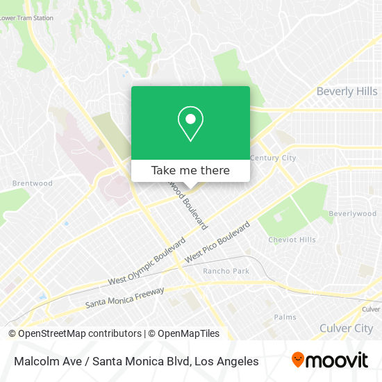 Malcolm Ave / Santa Monica Blvd map