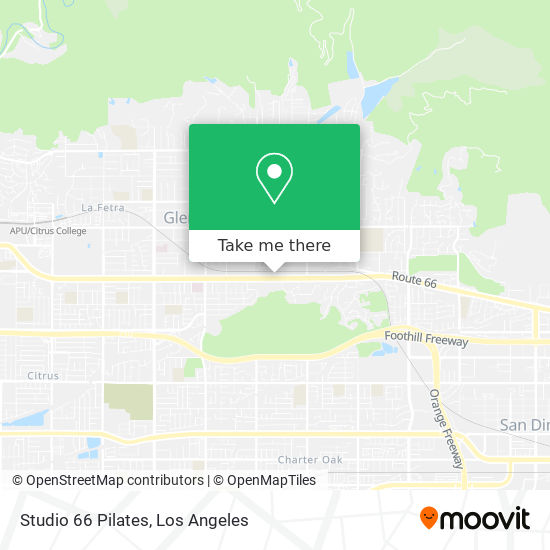 Studio 66 Pilates map