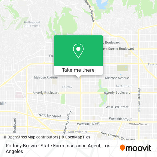 Mapa de Rodney Brown - State Farm Insurance Agent