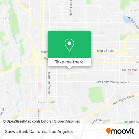 Sanwa Bank California map