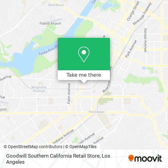 Mapa de Goodwill Southern California Retail Store