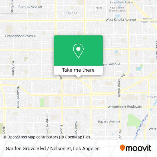 Mapa de Garden Grove Blvd / Nelson St