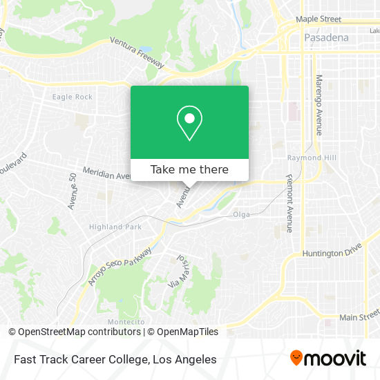 Fast Track Career College map