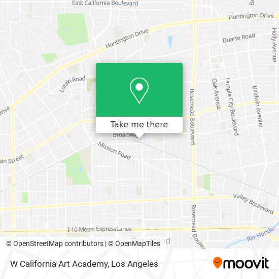 W California Art Academy map