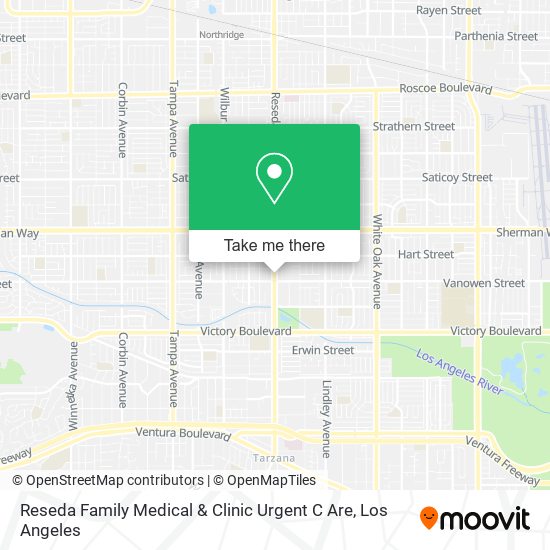 Reseda Family Medical & Clinic Urgent C Are map