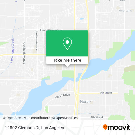 12802 Clemson Dr map