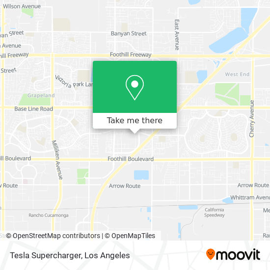 Mapa de Tesla Supercharger