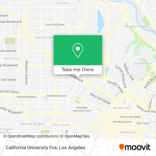 Mapa de California University Fce