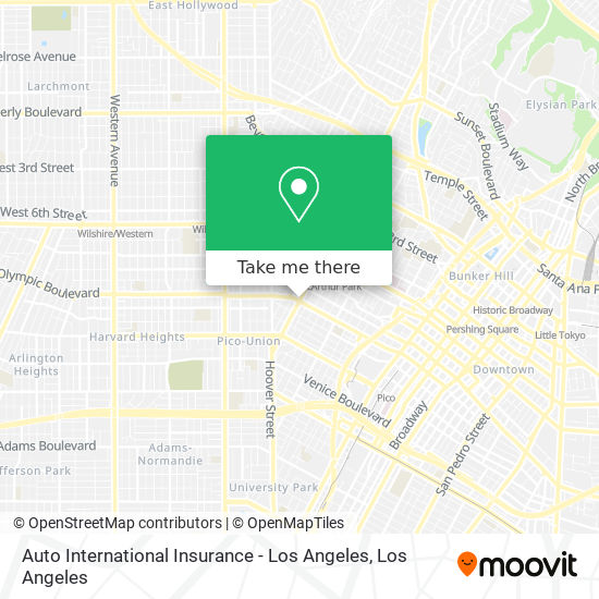 Mapa de Auto International Insurance - Los Angeles