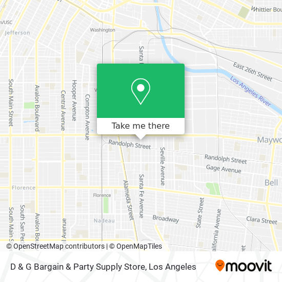 Mapa de D & G Bargain & Party Supply Store