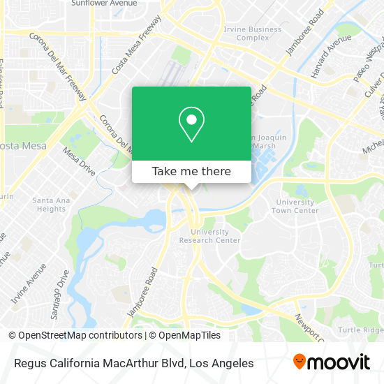 Mapa de Regus California MacArthur Blvd