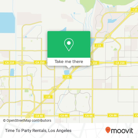 Time To Party Rentals map