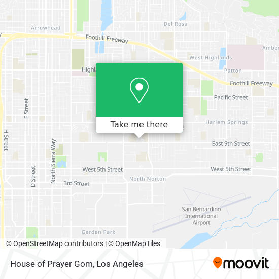 Mapa de House of Prayer Gom