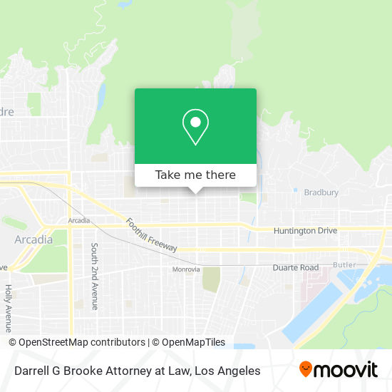 Darrell G Brooke Attorney at Law map