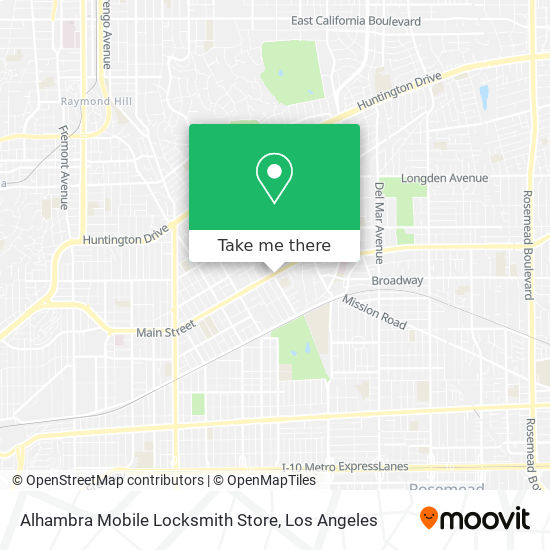 Alhambra Mobile Locksmith Store map