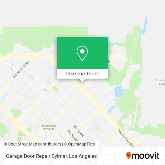 Garage Door Repair Sylmar map