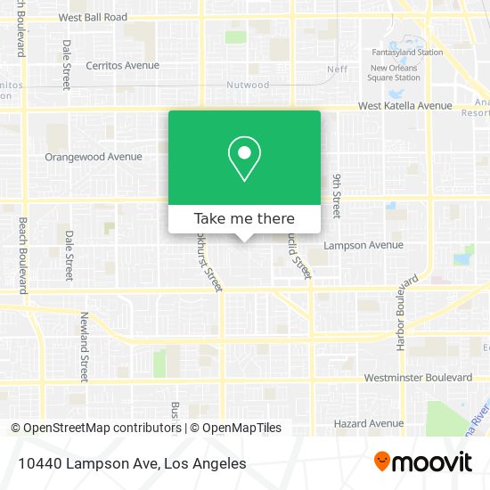 Mapa de 10440 Lampson Ave