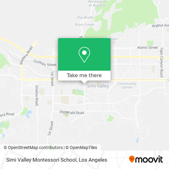 Mapa de Simi Valley Montessori School