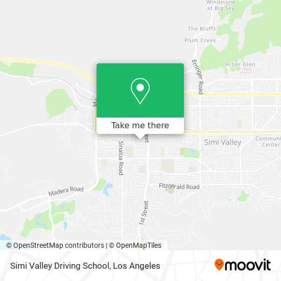Mapa de Simi Valley Driving School