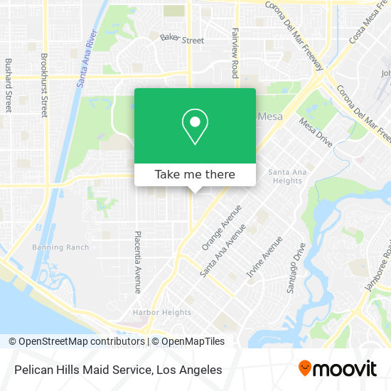 Pelican Hills Maid Service map