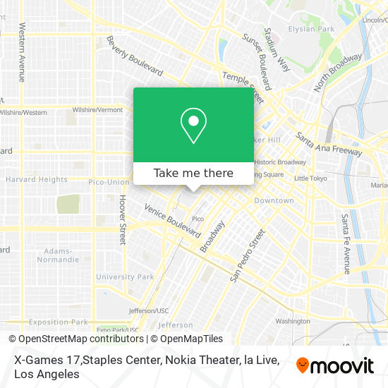 X-Games 17,Staples Center, Nokia Theater, la Live map