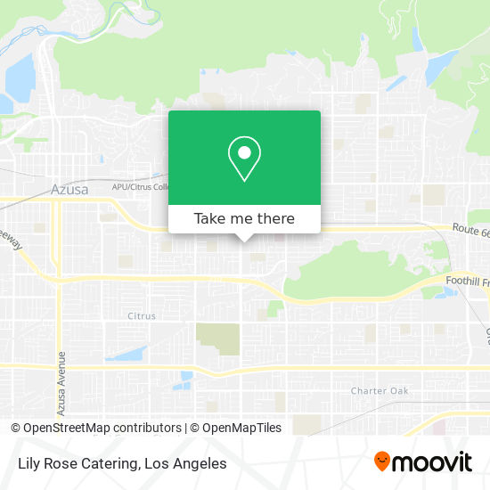 Lily Rose Catering map