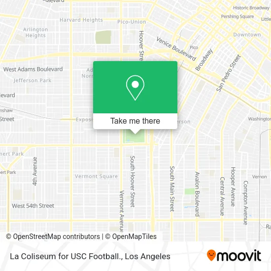 La Coliseum for USC Football. map